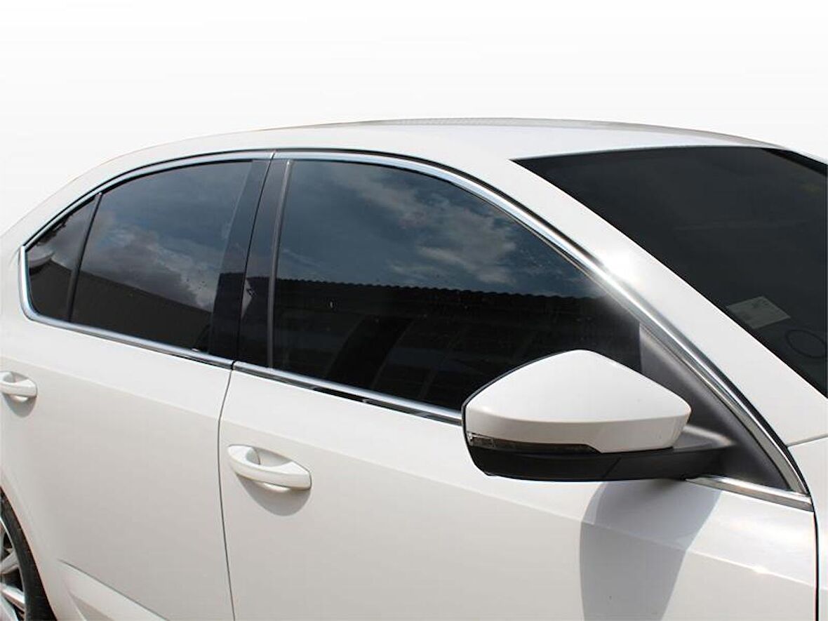 Skoda Octavia A7 Cam Çerçevesi 10 Prç Krom 2013 ve Sonrası