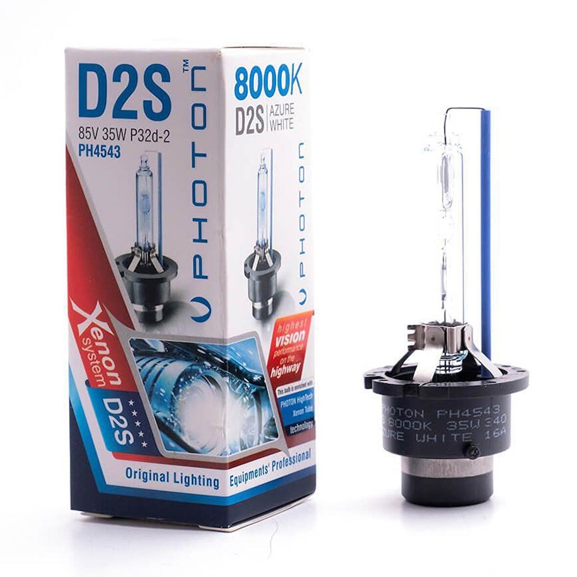 D2S 8000K Azure White Ampul