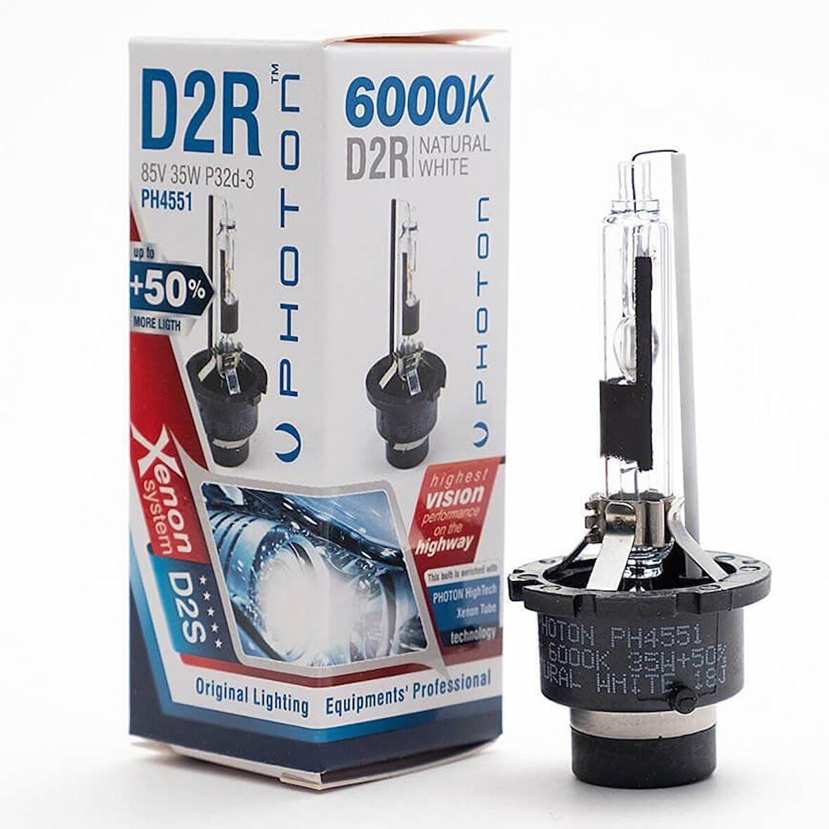 D2R 6000K +%50 Fazla Işık OEM Ampul