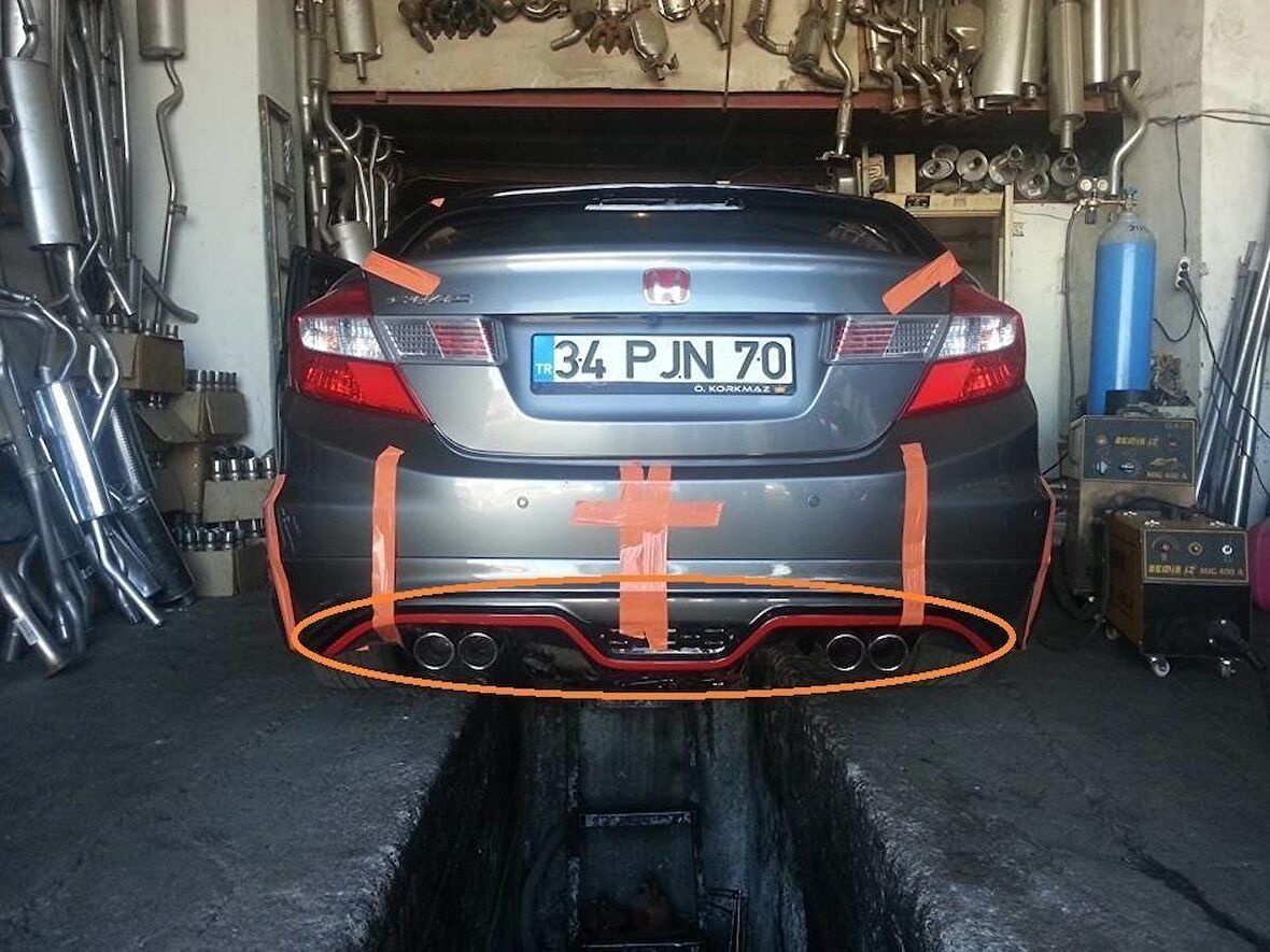 Honda Civic Fb7 Modulo Custom Arka Ek