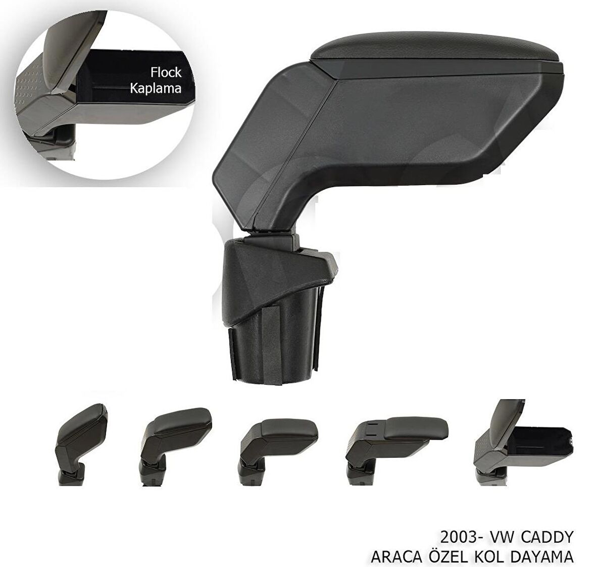 Vw Caddy Kol Dayama Kolçak Siyah 2003+