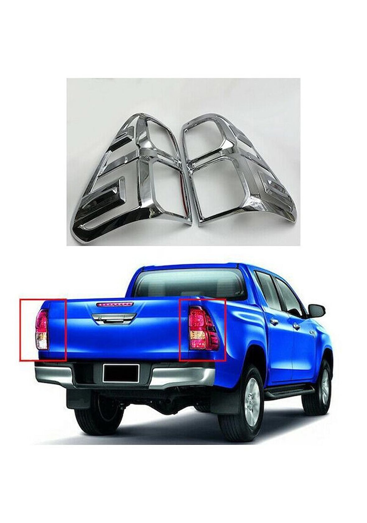 Toyato Hilux 2016-2019 Stop Çerçevesi Abs Krom