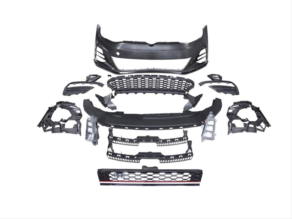 GOLF 7 İÇİN GOLF 7,5 GTİ ÖN TAMPON & PANJUR SETİ