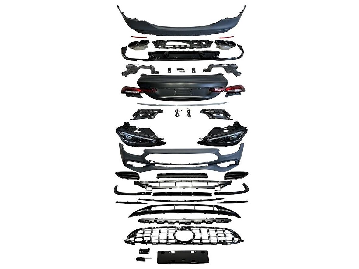 2016-2019 W213 E SERİSİ İÇİN  2020+ AMG 63S FACELIFT (FAR-STOP-BAGAJ DAHİL)