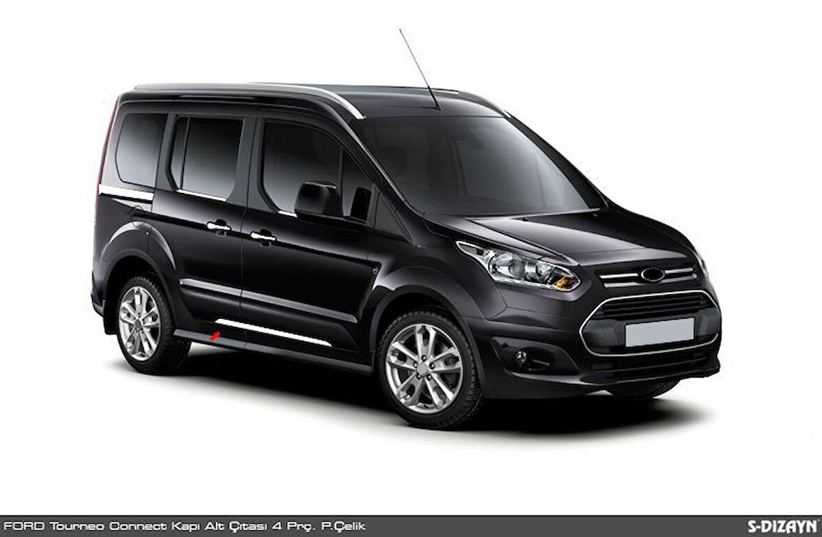 Ford Connect Krom Yan Kapı Çıtası Altı 4 Prç. 2015 Üzeri