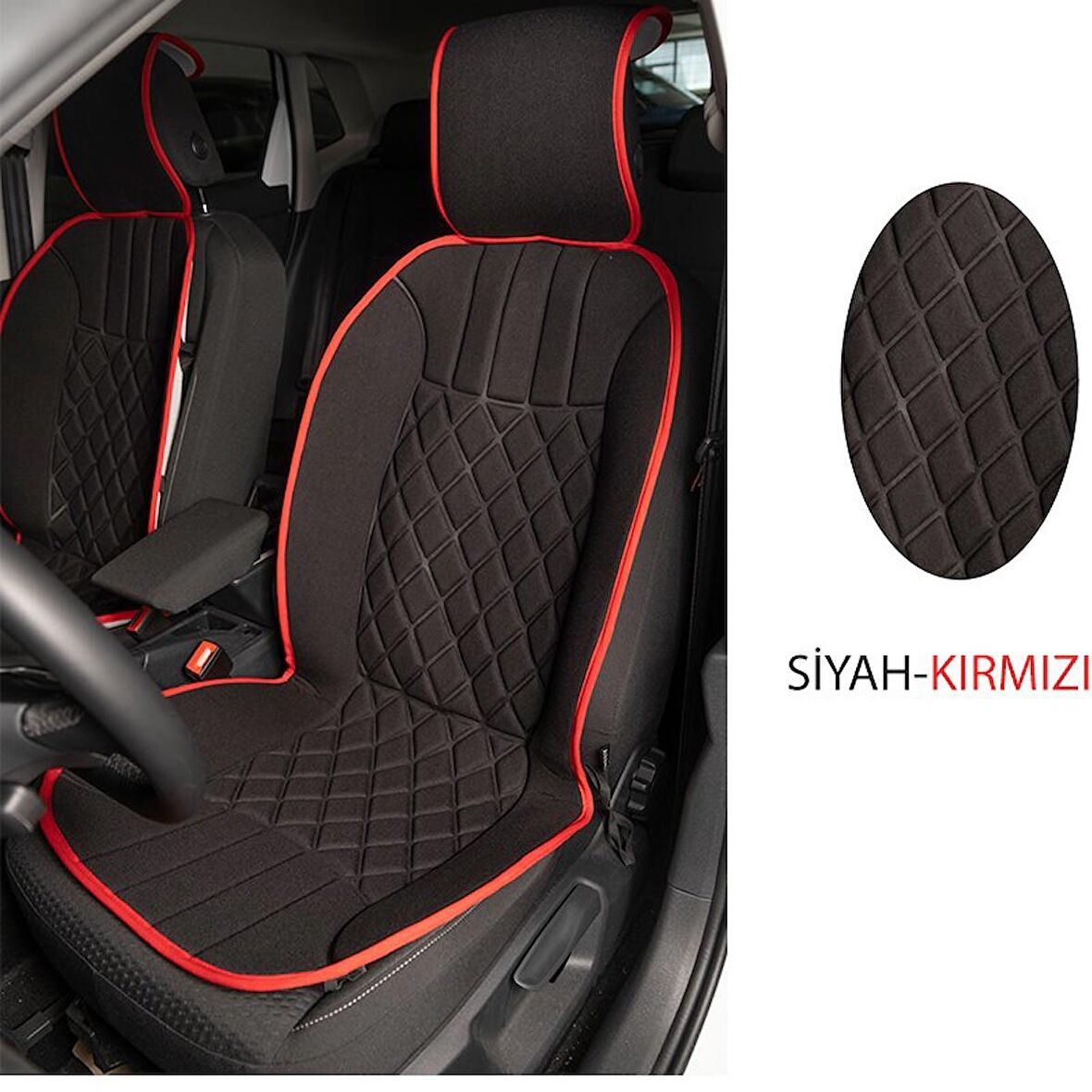 Elegance 2'Li Set Minder Siyah-Kırmızı / Klmny536