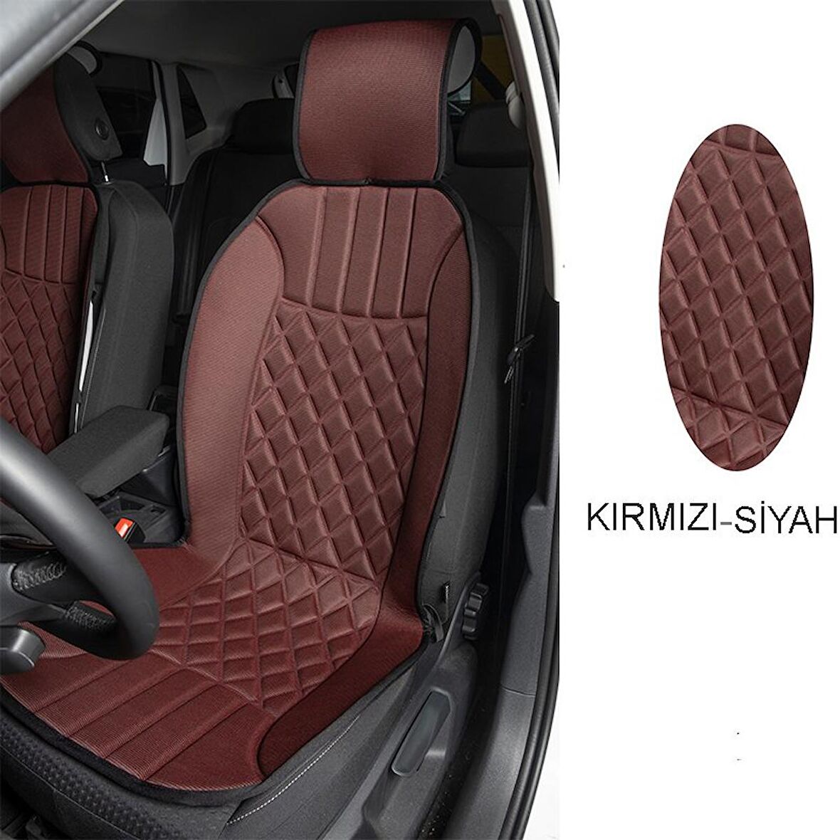 Elegance 2'Li Set Minder Kırmızı-Siyah / Klmny534