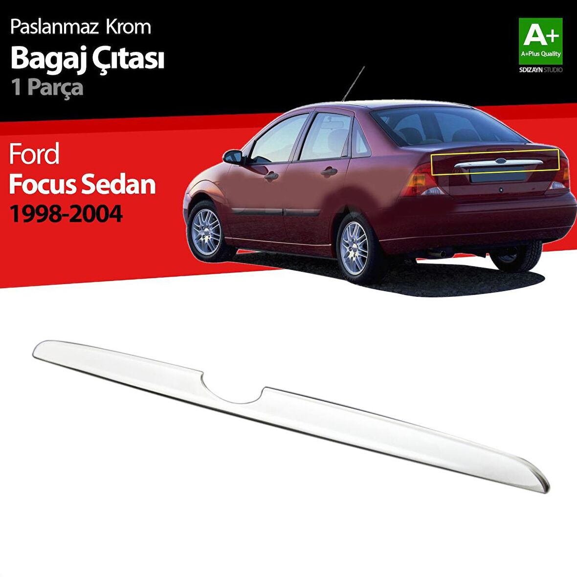 Ford Focus 1 Sd Krom Bagaj Çıtası 1998-2005