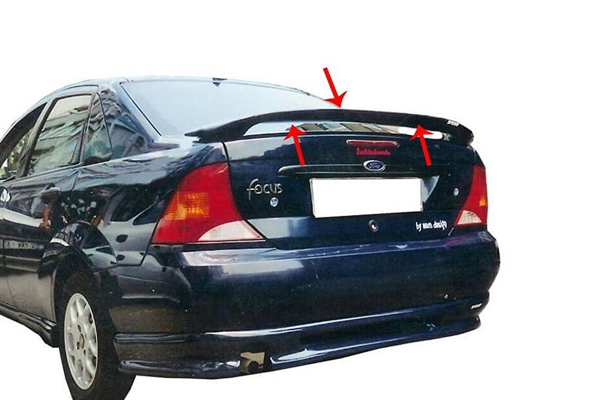 Ford Focus 1 SD Spoiler Bagaj Yüksek Işıksız Fiber 1998-2005