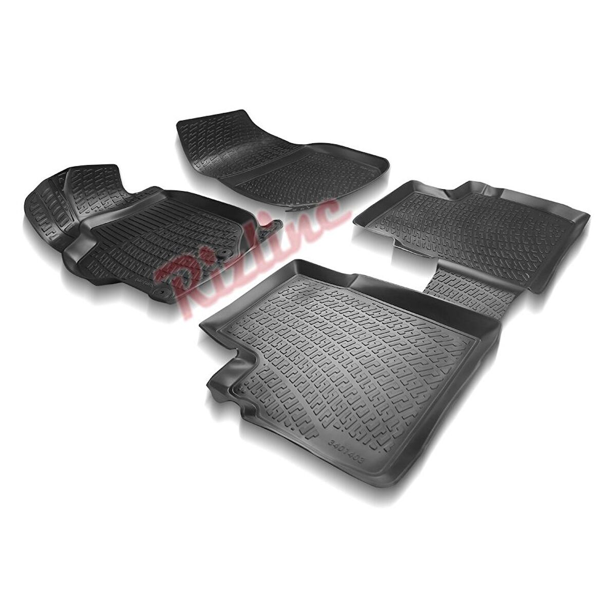 Fiat Doblo 2001-2009 3D Havuzlu Paspas Orjinal Rizline Drs 4X4