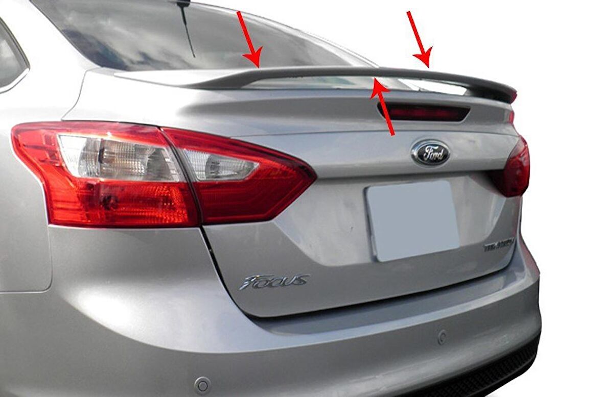 Ford Focus 3 SD Spoiler Bagaj Yüksek Fiber 2011-2014