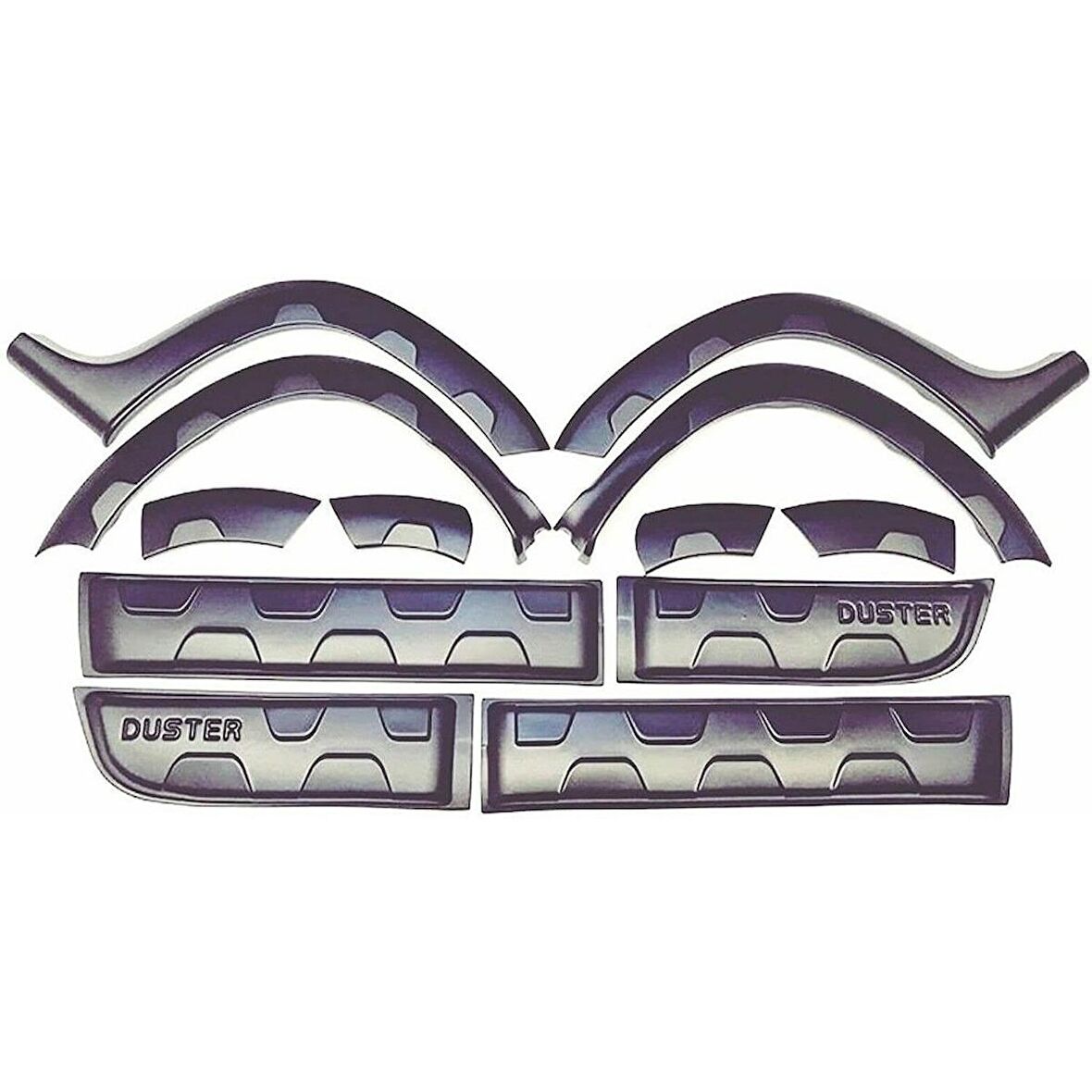 Dacia Duster 2010 2017 Kapı Kaplama Dodik Seti - DUSTER DODİK 12 PARÇA SET