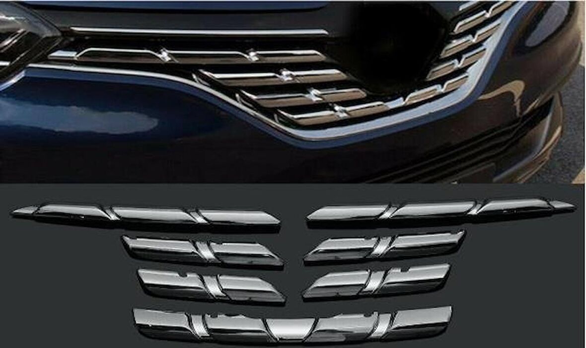 Renault Kadjar Ön Panjur Kromu - Kadjar Panjur Crom 2015 -2019