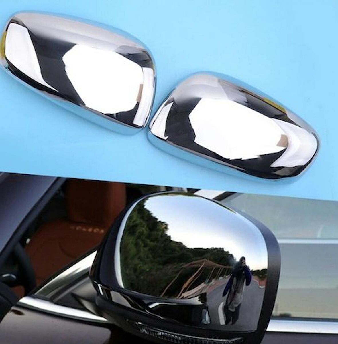 Renault Kadjar 2015 Sonrası Ayna Kapağı Abs Krom 2 Parça