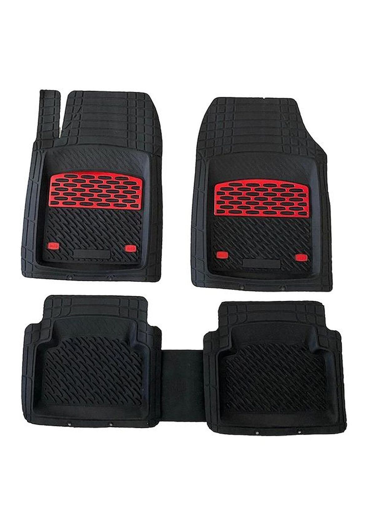 Safir Ford Ka Havuzlu Universal Paspas Krom Kırmızı