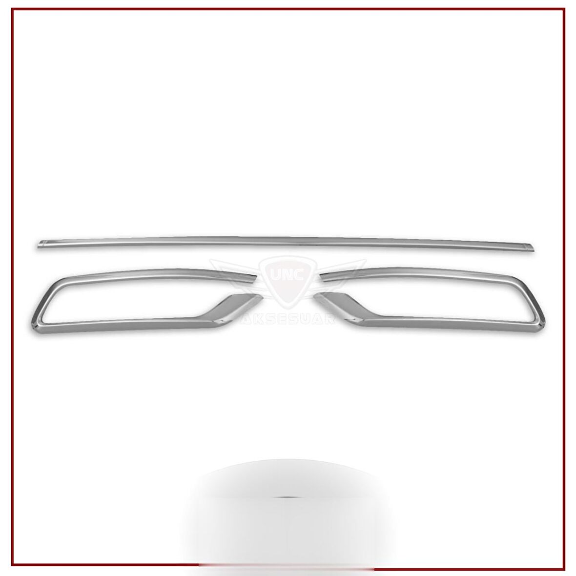 Vw Passat B8,5 Egsoz Kromu Difüzör 2019- Paslanmaz Çelik