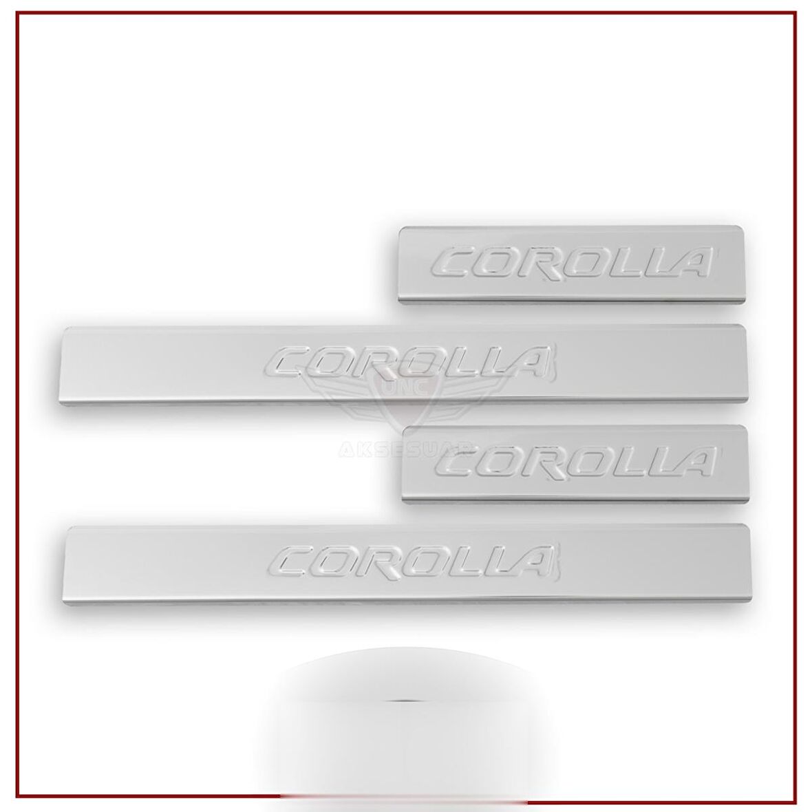 Toyota Corolla Kapı Eşiği 2002-2007 Paslanmaz Çelik