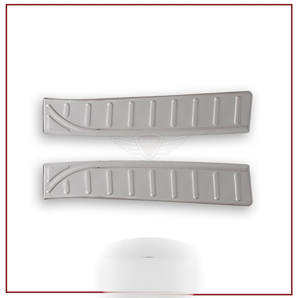 Renault Clio 4 Tampon Üstü Koruma 2012-2018 Paslanmaz Çelik