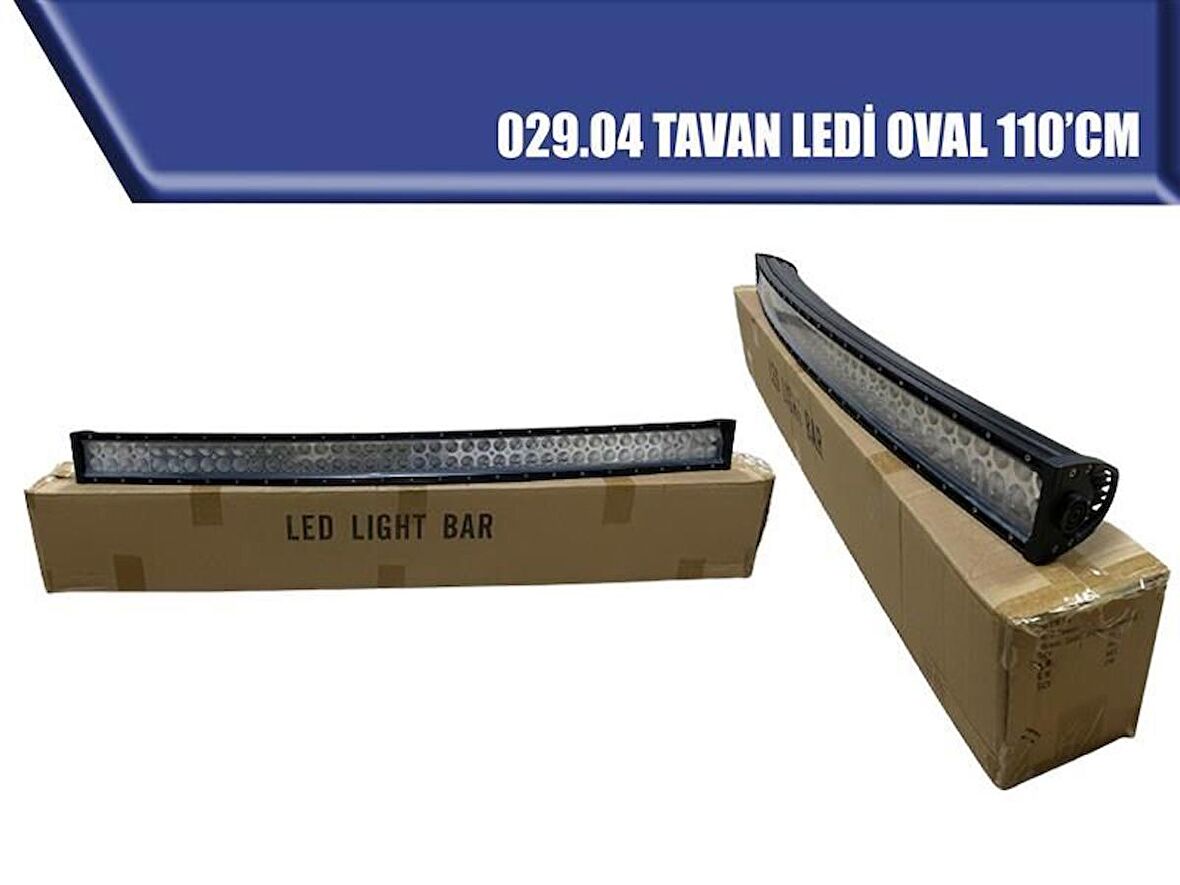 Tavan Ledi Oval Off Road Sis Lambası Ledli Led Bar 110'Cm