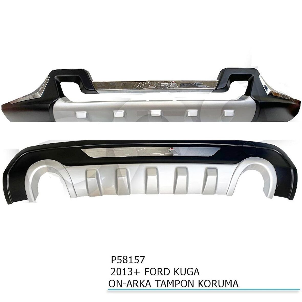 Ford Kuga Ön Ve Arka Tampon Koruma Difüzör 2017+