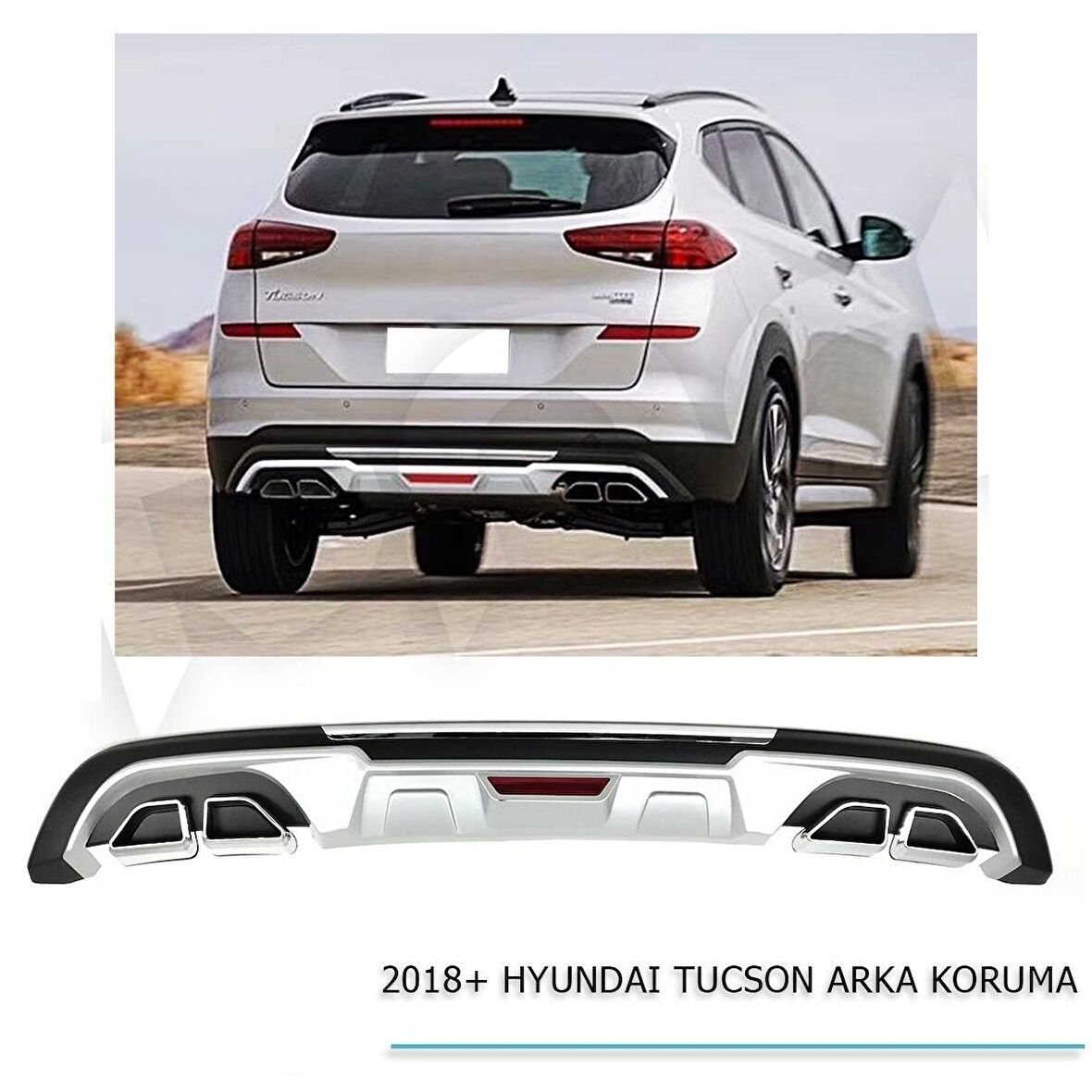 Hyundai Tucson Arka Koruma Difüzör 2018+