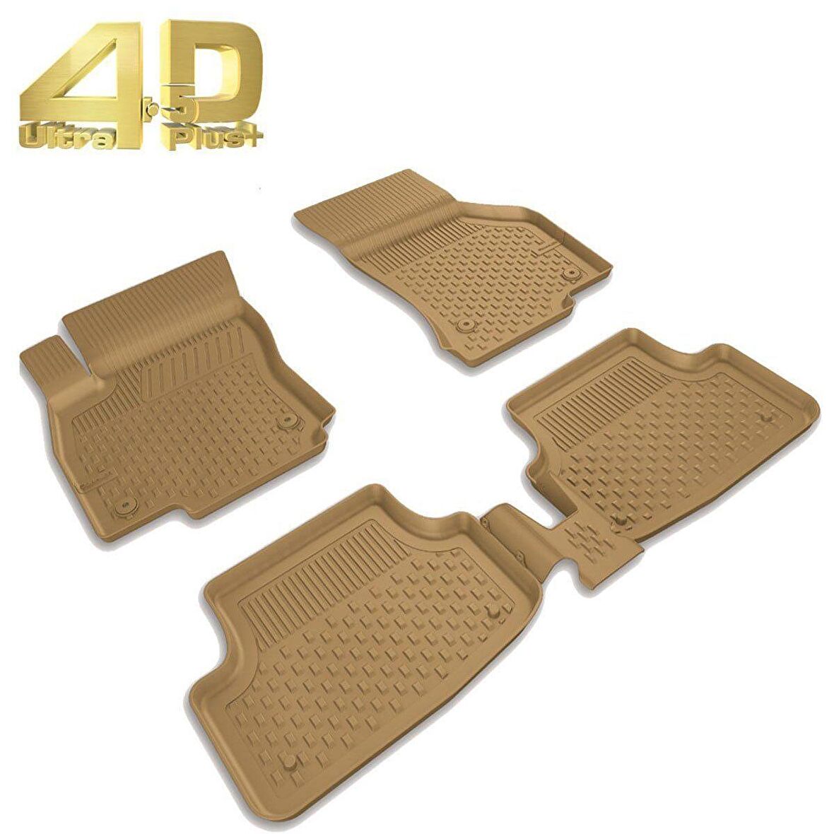 Sahler Volkswagen Golf 7 2013+ Bej Renk 4.5D Araca Özel Paspas Seti