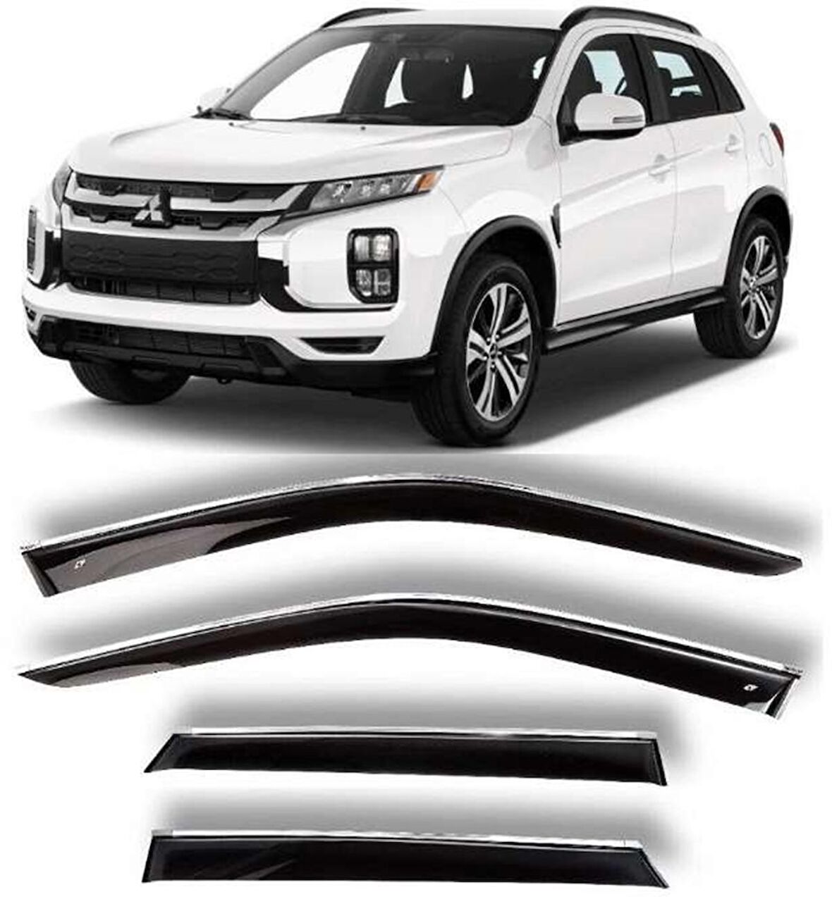 Mitsubishi Asx 2010 2017 Kromlu Cam Rüzgarlığı