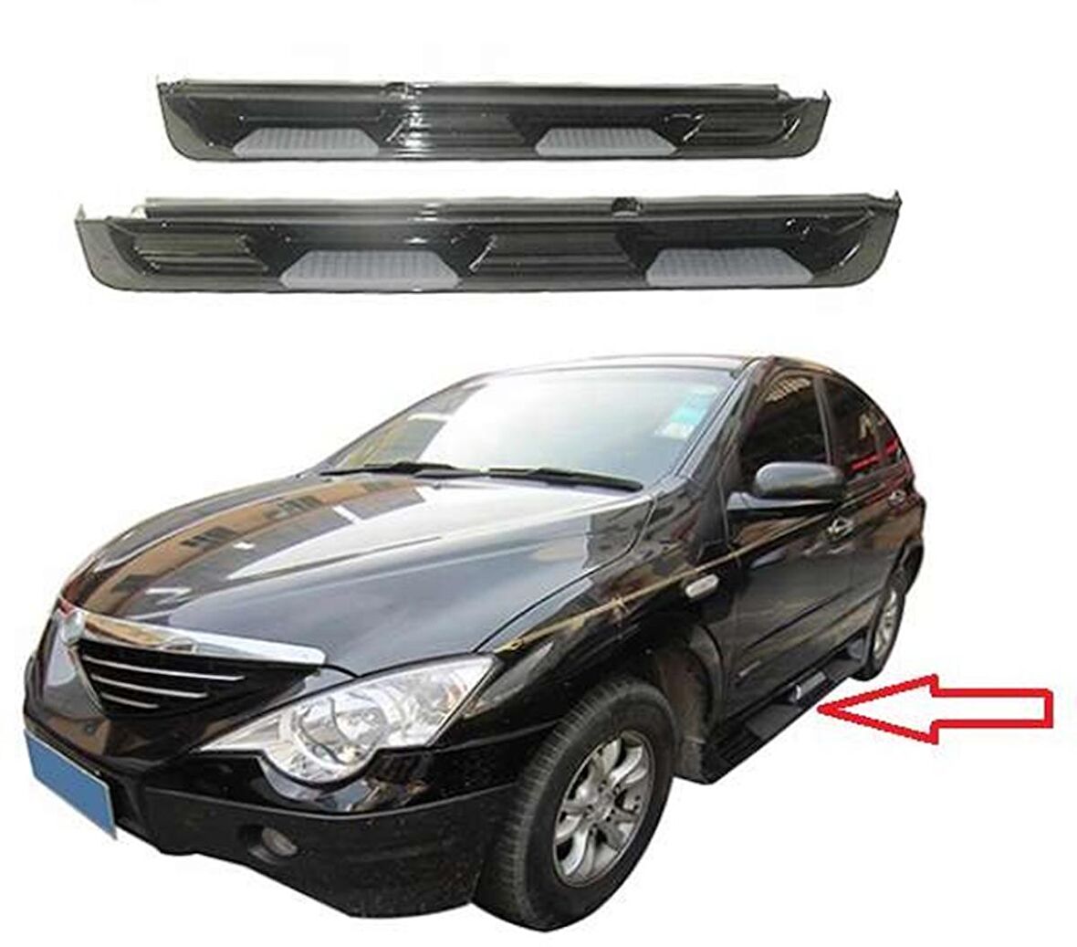 Ssangyong Actyon 2006 Sonrası Yan Basamak Oem Style Siyah