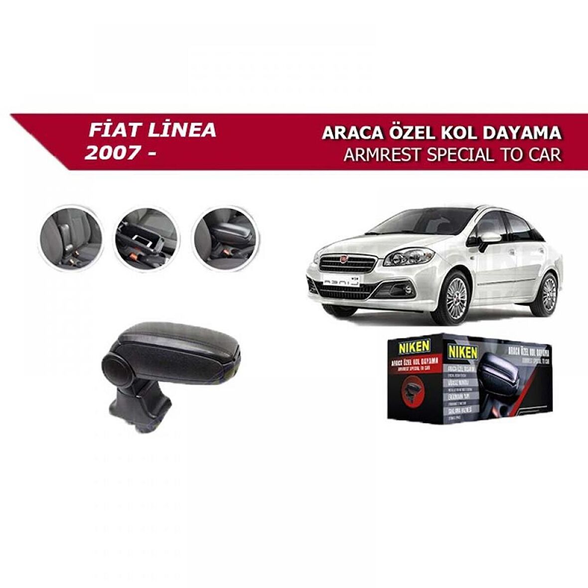 Fiat Linea 2007- Punto Araca Özel Kol Dayama Kolçak Niken