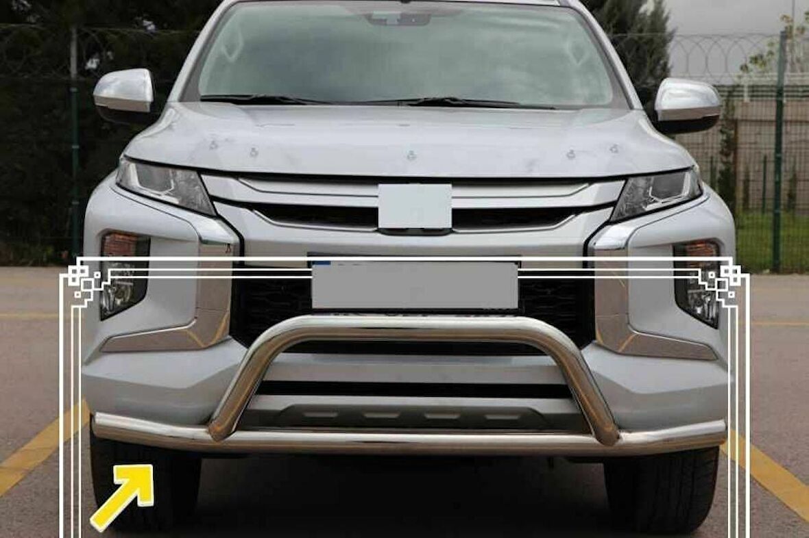 Isuzu Dmax Off Road Ön Koruma Krom FaceOff Chrome 2006+ PST14