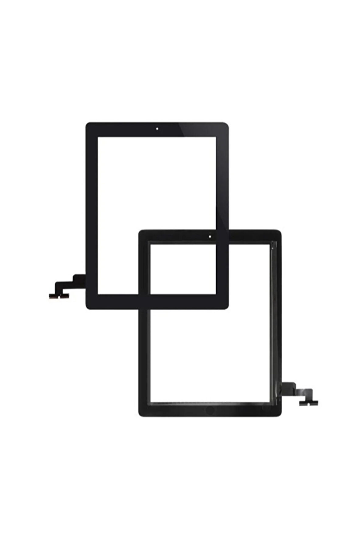 Ipad 2 A1397 Uyumlu Dokunmatik Siyah Butonlu