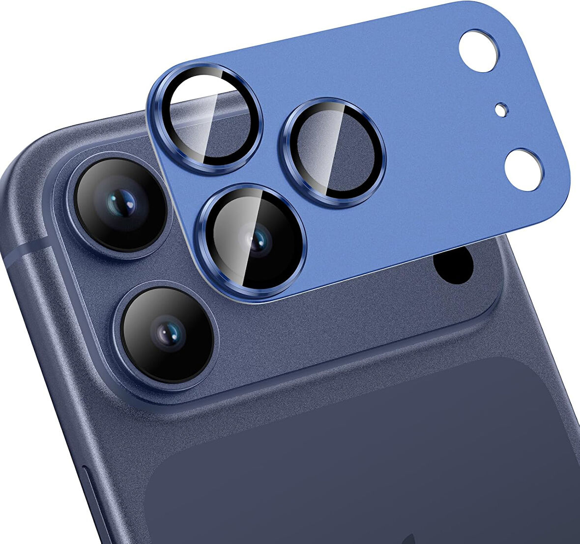 iPhone 17 Pro Max CL-20 Kamera Lens Gövde Koruyucu 9H Sertlik Ultra HD Temperli Cam Çizilmeye Dayanıklı Koruyucu Gece Çekimi Bozmaz