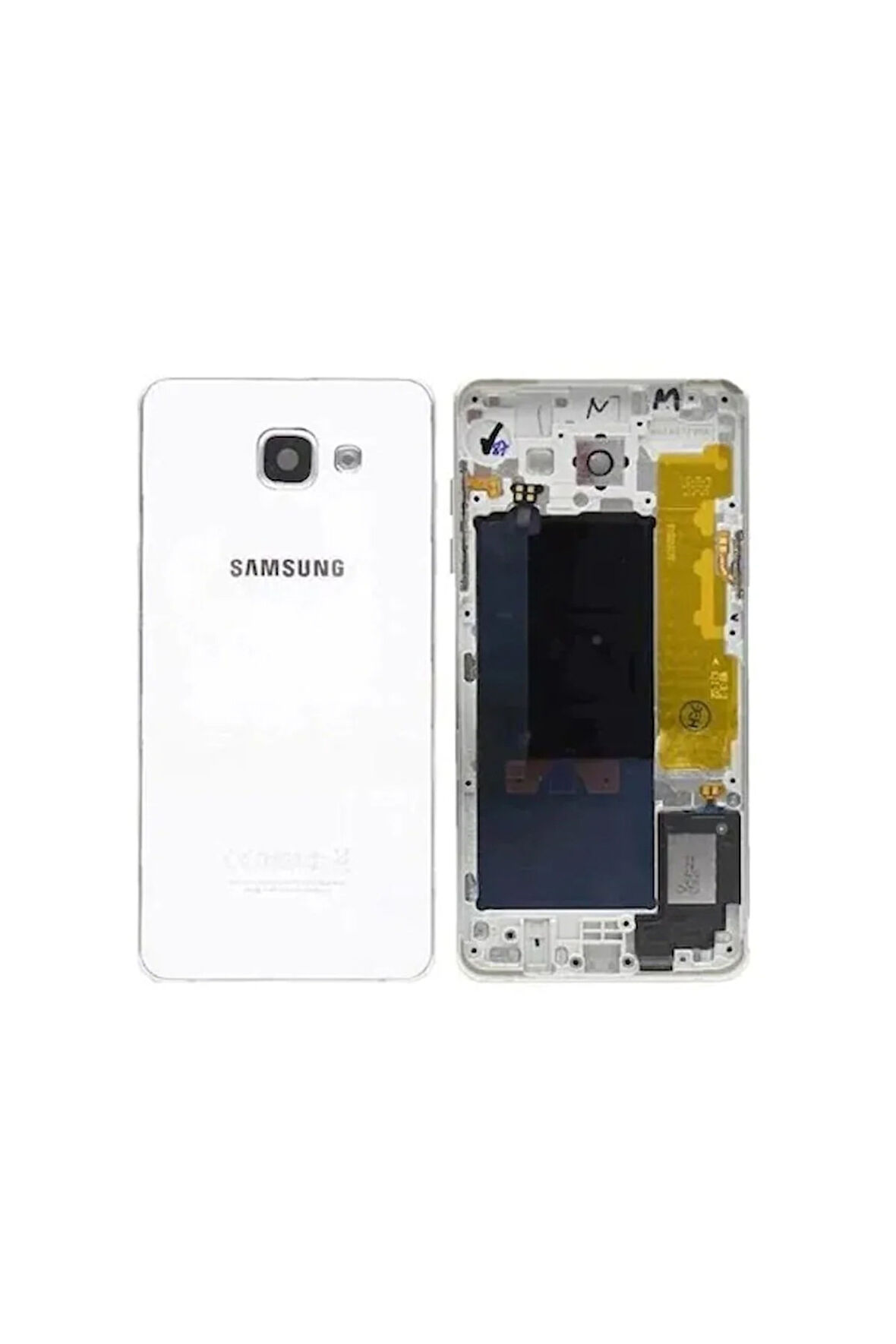 Samsung A510 Beyaz Arka Kasa Full + Kapak