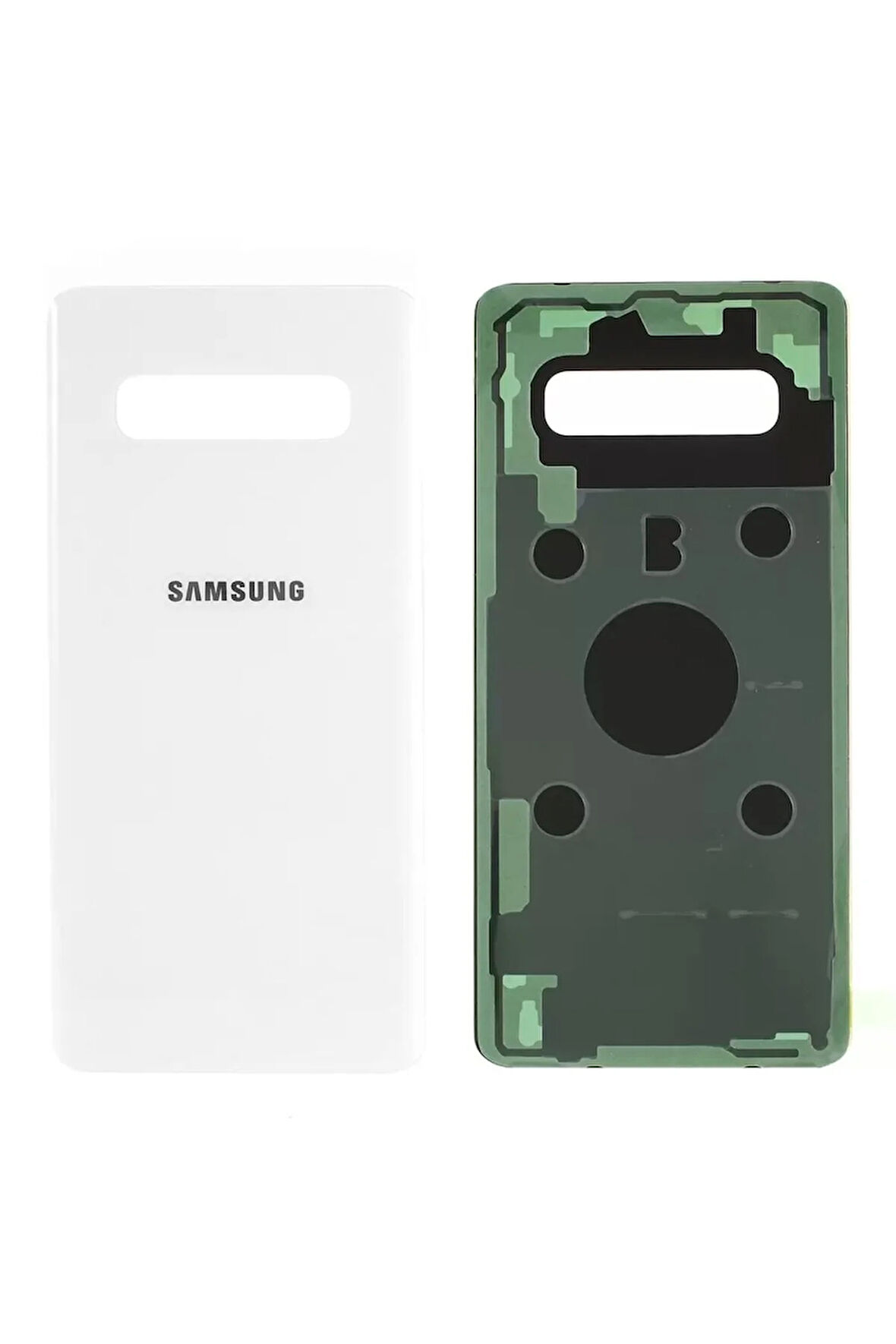 Samsung S10 Plus Uyumlu Arka Kapak Cam Beyaz G975f