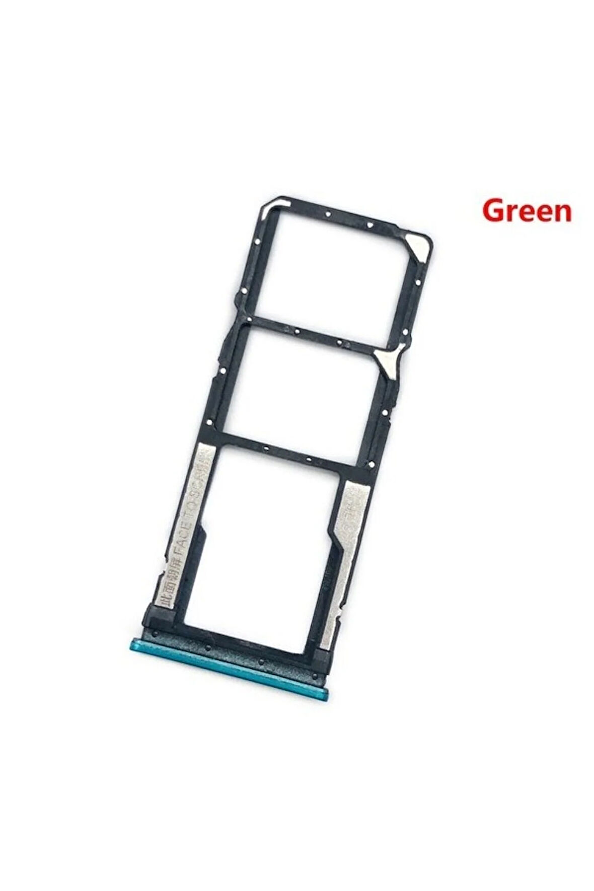 Xıaomi Red Mi Note 9 Pro Uyumlu Sim Plastiği Sim Kart Aparatı Sim Tray Holder Yeşil