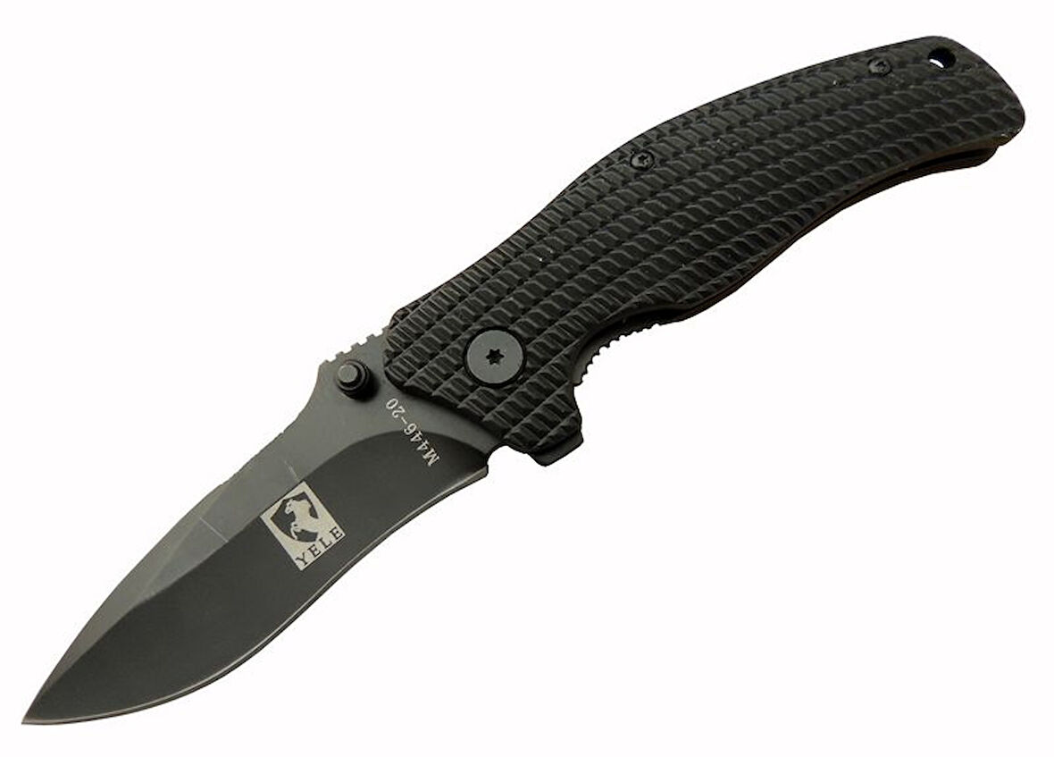 Yele M446 Siyah Kamp Çakı 20cm - Yarı Otomatik