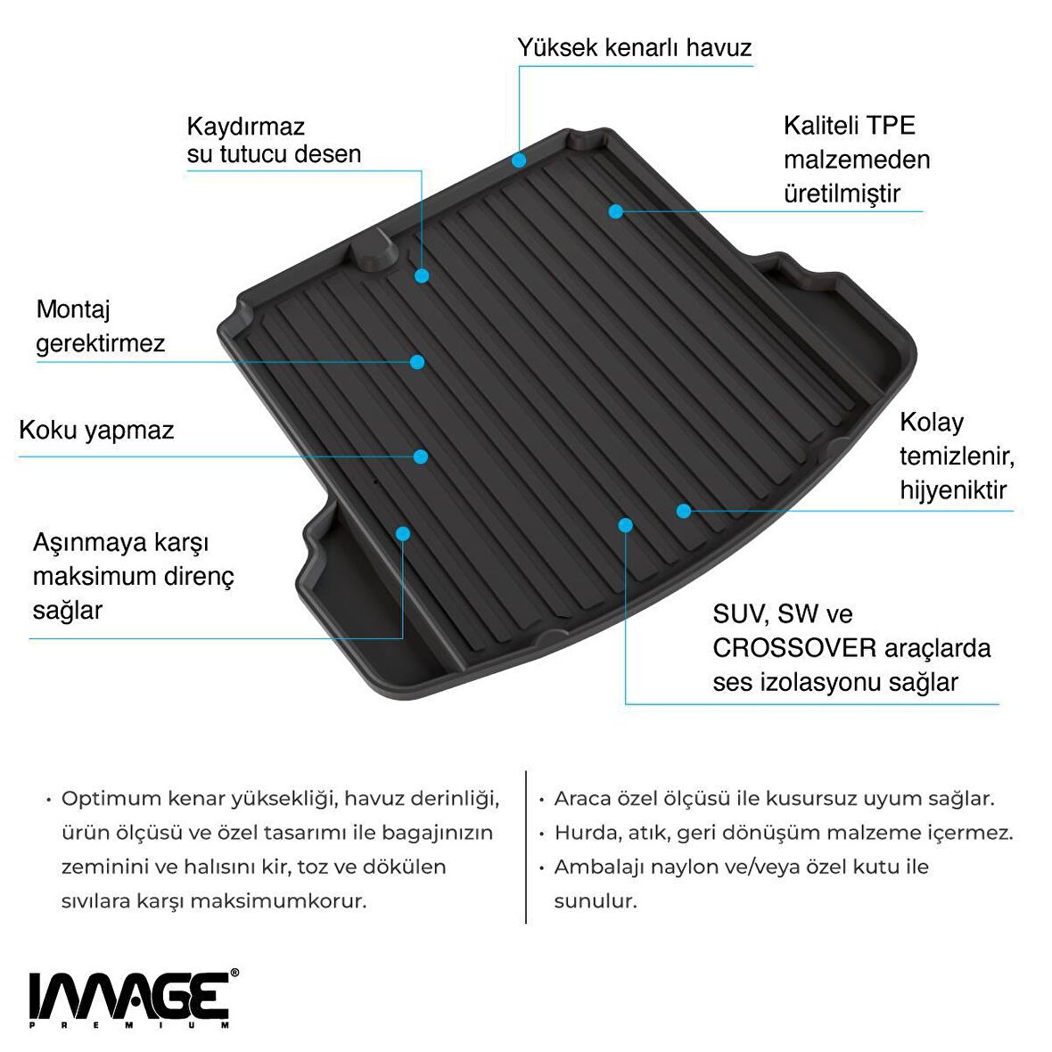 Image Nissan X-Trail Suv (2017 - 2021) Bagaj Havuzu (5 Koltuk)