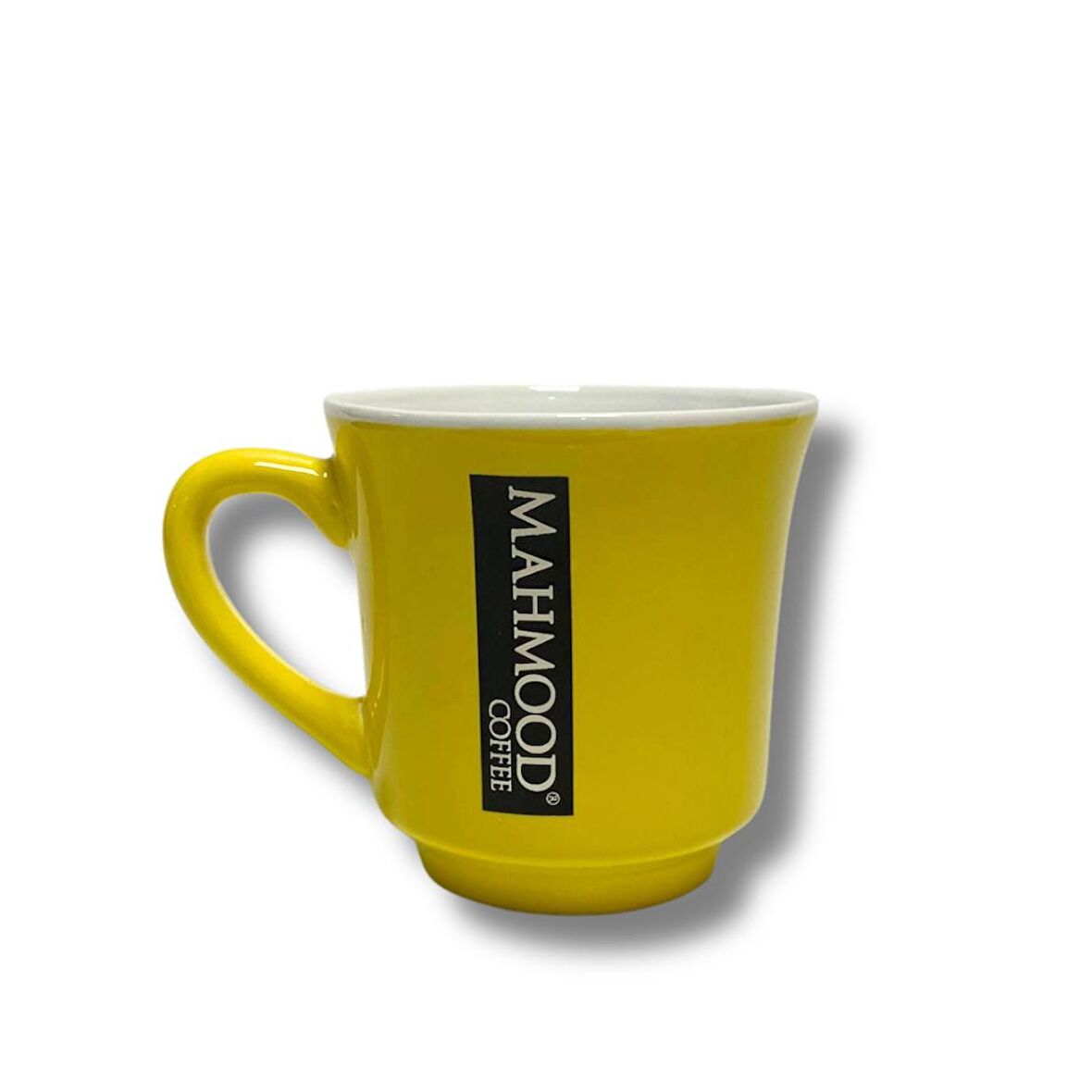 Mahmood Coffee Mottolu Sarı Porselen Kupa 300 ml
