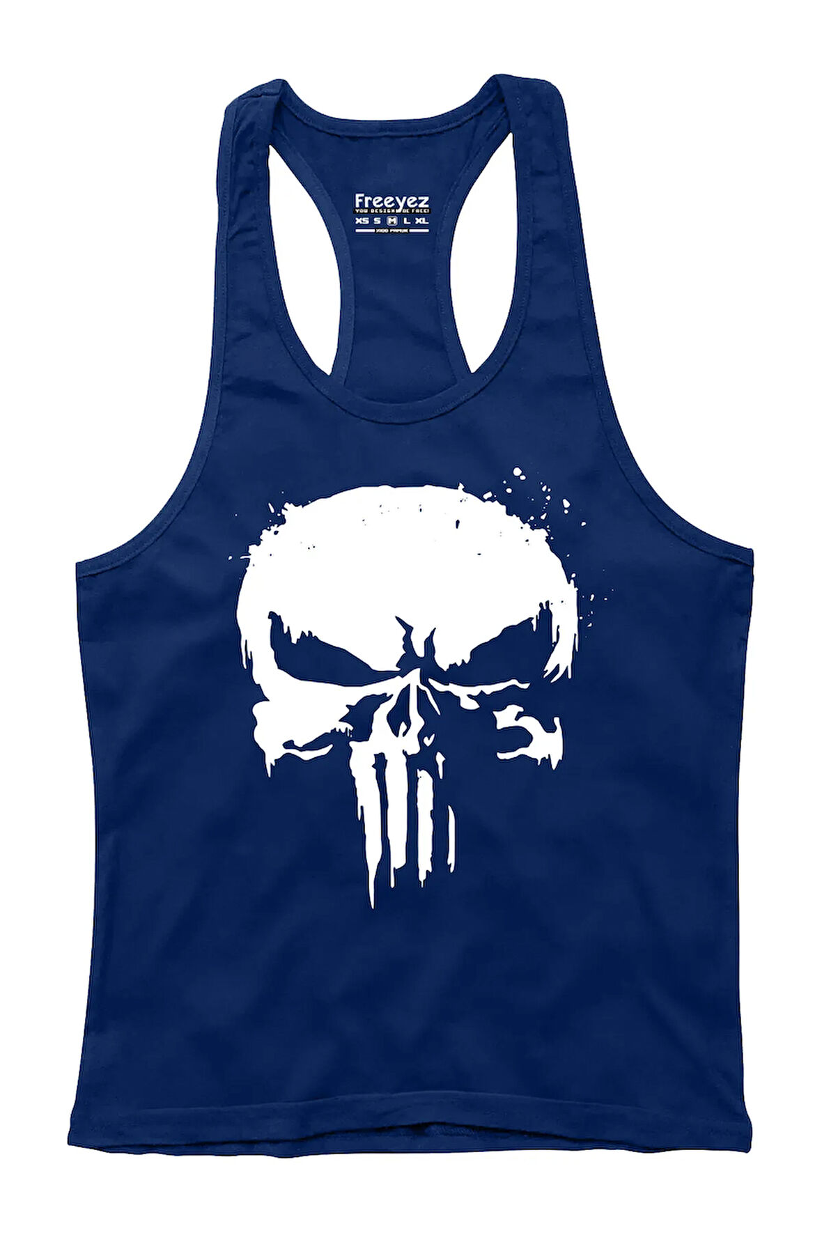 Punisher Gym Fitness Tank Top Pamuk Sporcu Atleti