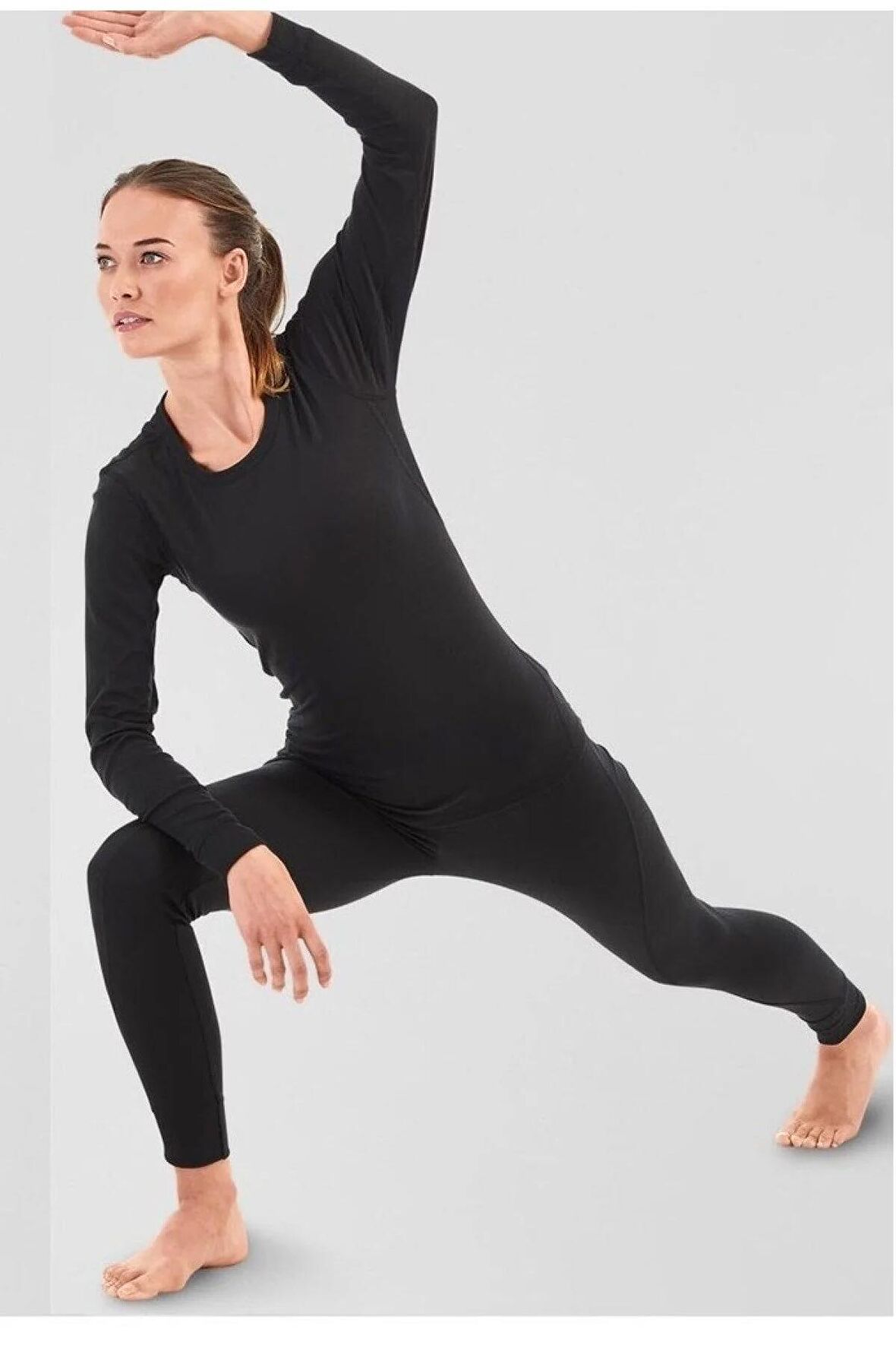 Kadın Siyah Termal Alt L