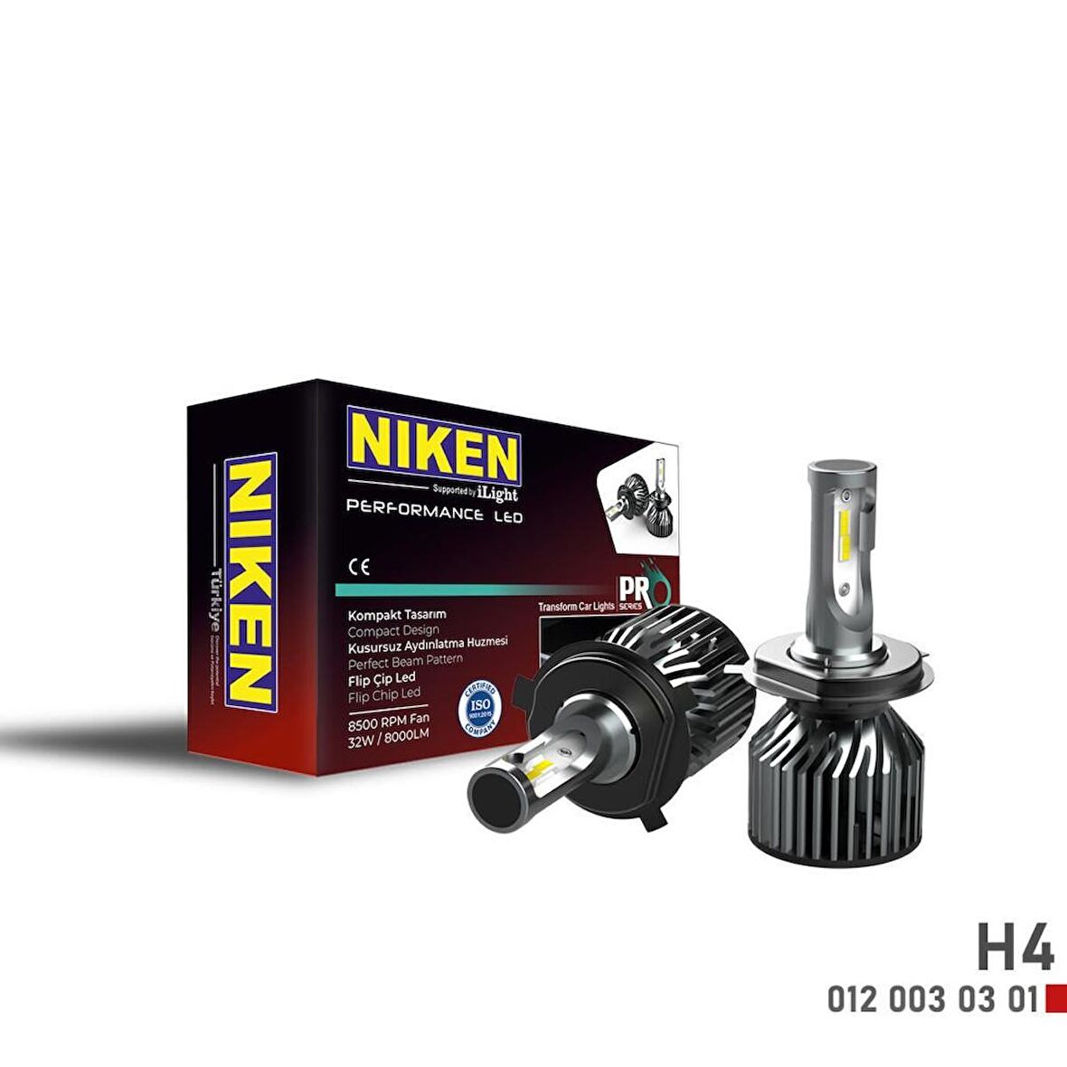 H4 Led Xenon Far Ampulü Yeni Nesil Pro Niken