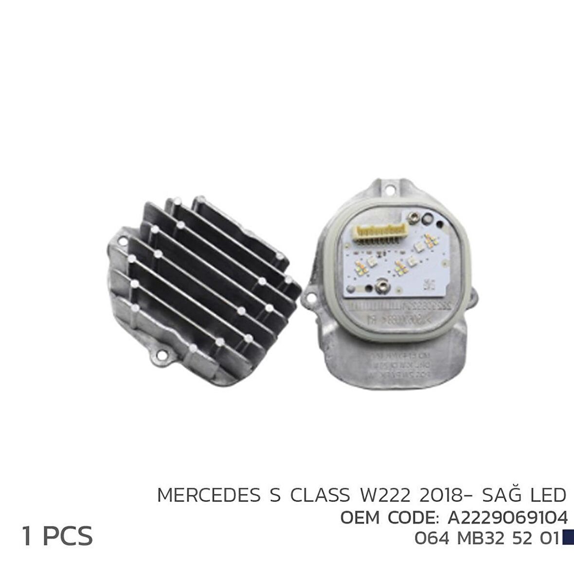 Mercedes S Class W222 2018-Sağ Led Mod A2229069104