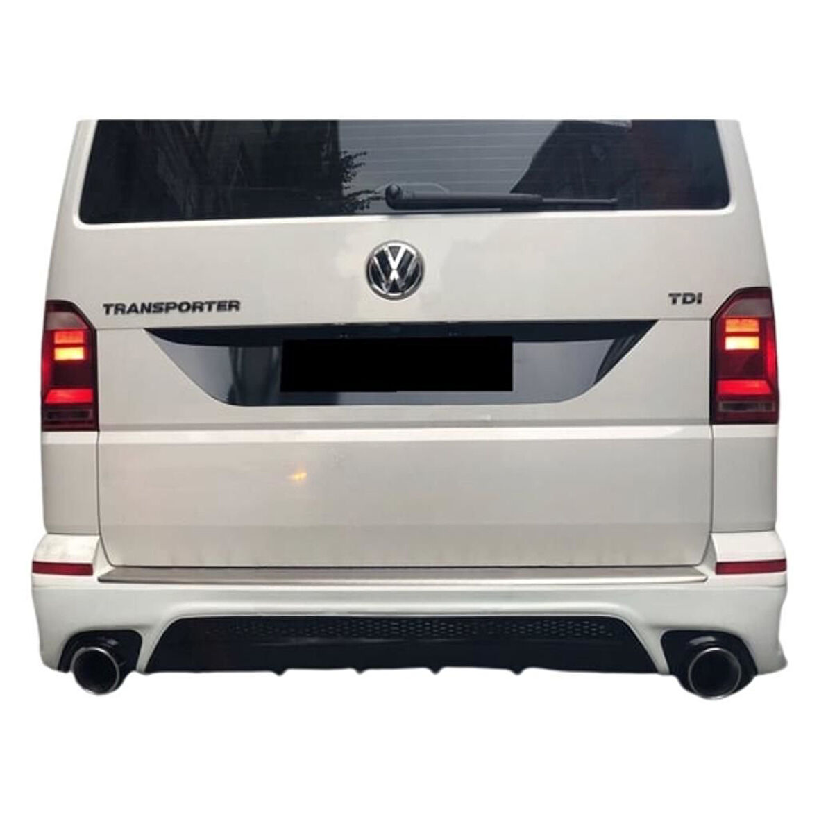 Volkswagen Transporter T6-T6,5 Izgaralı Arka Ek (Plastik)