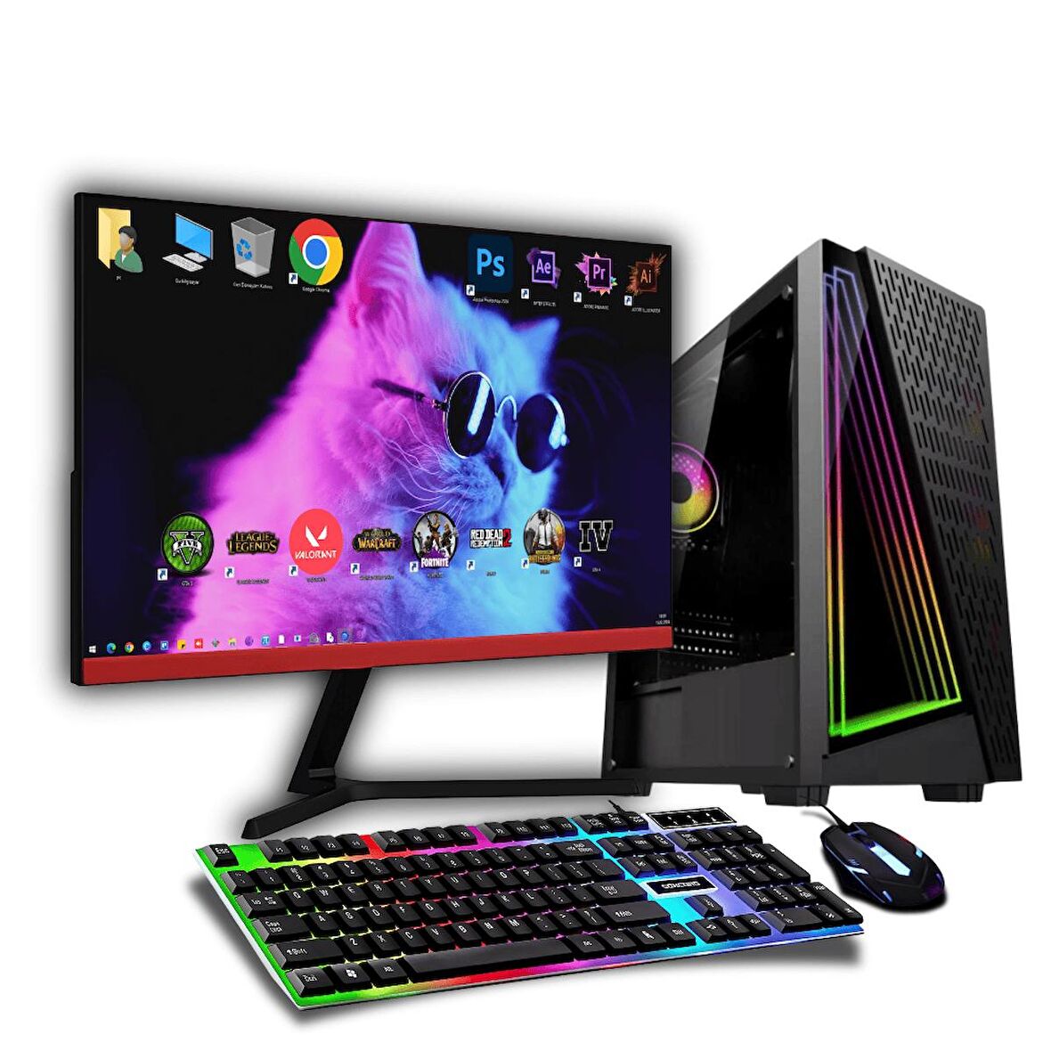 Avantron Gmx9675 İ5 3.Nesil 16Gb Ram 1Tb Hdd 256Gb Ssd 4Gb Rx550 "27 Oyun Bilgisayarı