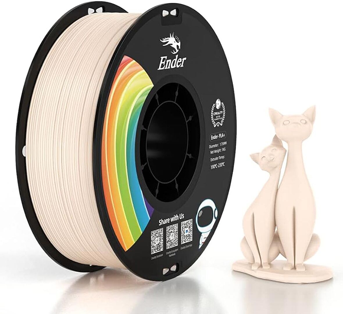 Creality Ender PLA+ Filament Bej 1.75mm 1kg Standart