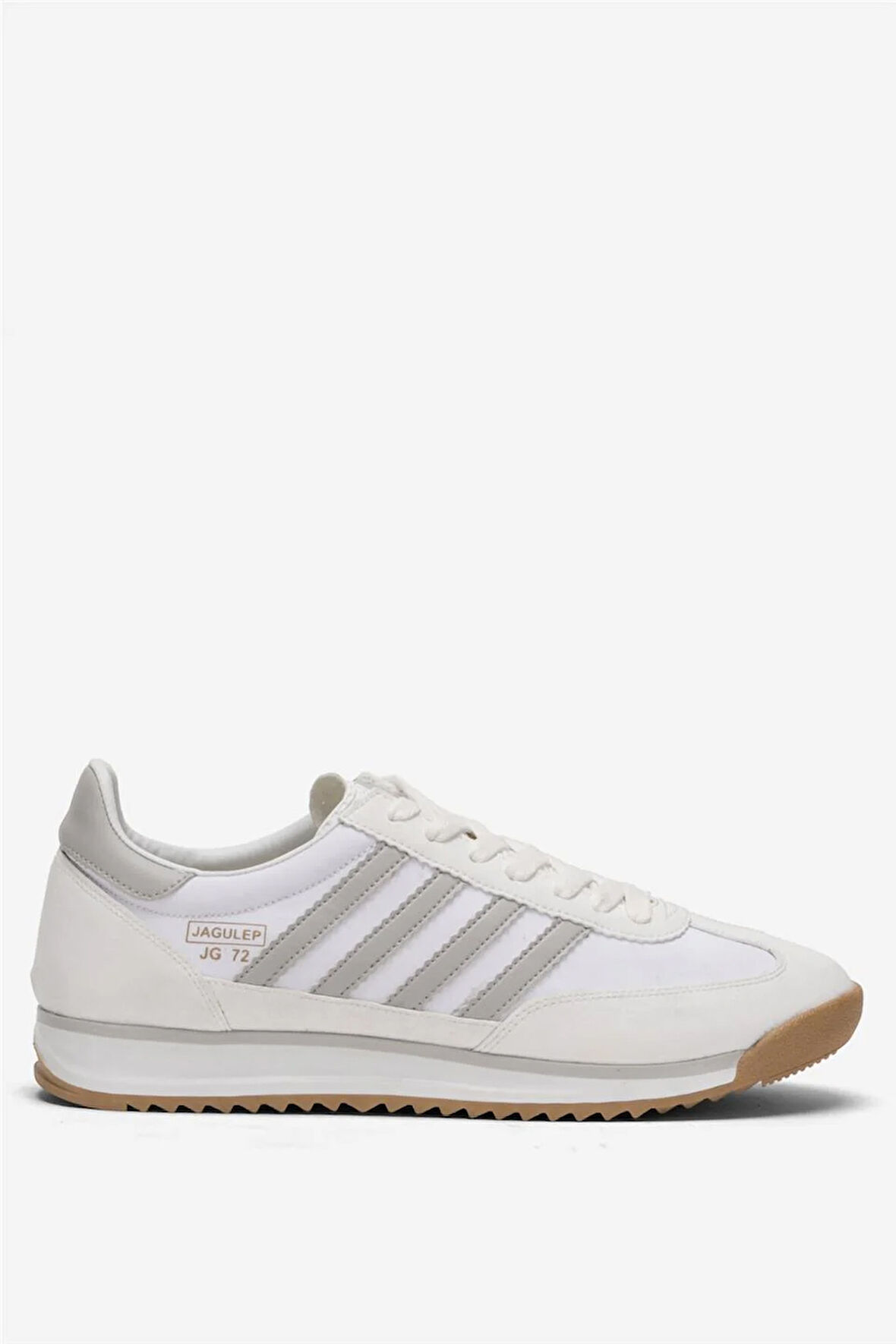 Erkek Günlük Rahat Taban Yumuşak Hafif Sneaker Bağcıklı Spor Ayakkabı  BEYAZ - BUZ