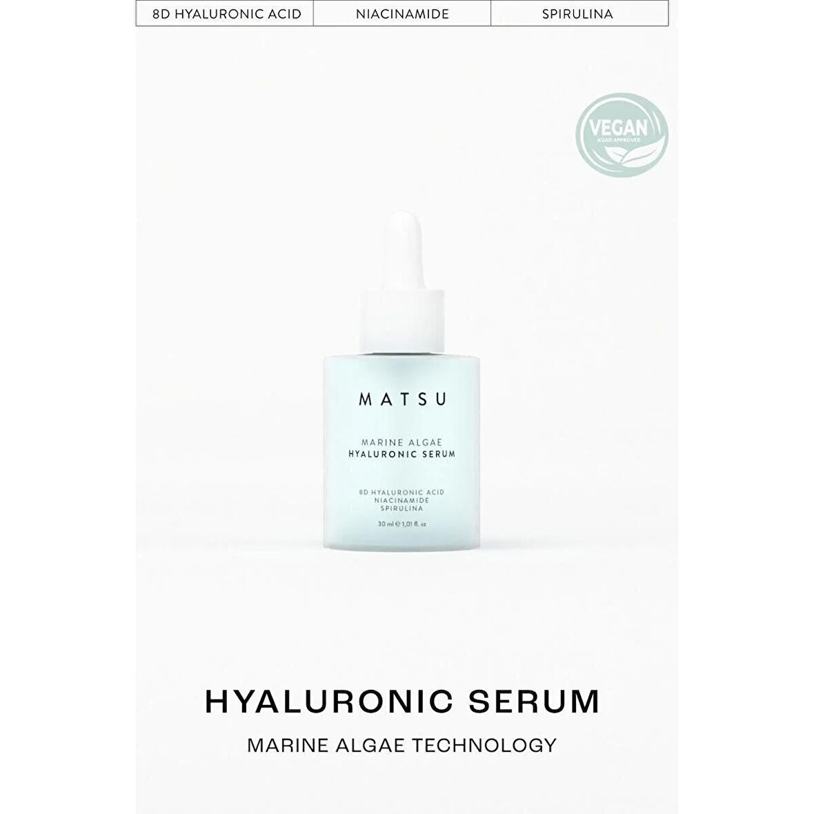 Matsu Marine Algae Yoğun Nemlendirme 8D Hyaluronic Acid Serum 30 ml