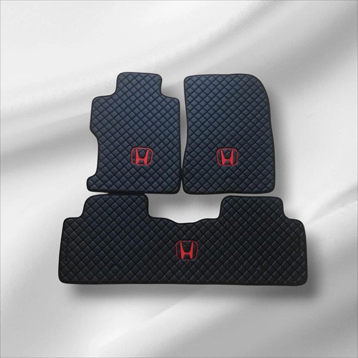 Honda Cıvıc FD-6 Uyumlu (2007-2012) KASA BAKLAVA DESEN DERİ KAPİTONE OTO PASPAS TAKIM SETİ