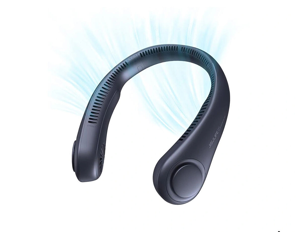 HM Yeni Nesil Şarjlı Boyun Fanı 3 Kademeli Soğutucu Mini Esnek Ayarlanabilir Askılı Fan