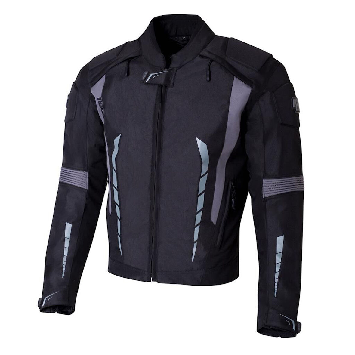 4Riders Gama CE Sertifikalı Korumalı Motosiklet Montu Siyah